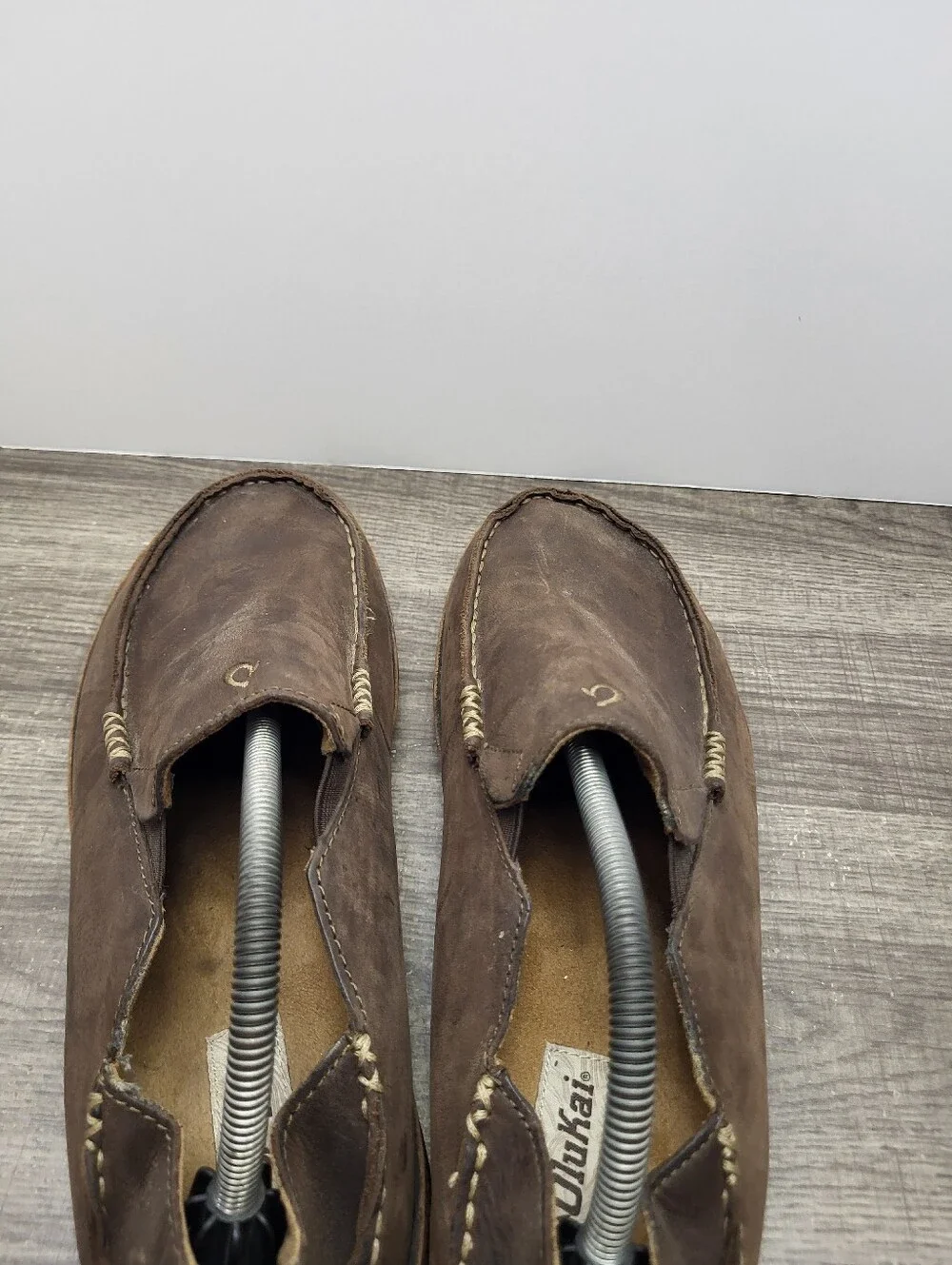 Olukia Moloa Loafers Men's Size 10 Brown Slip-On Shoes